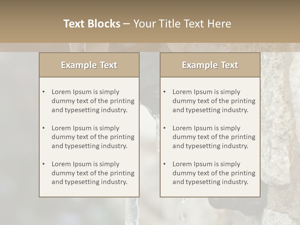 Rusty Stop Chrome PowerPoint Template