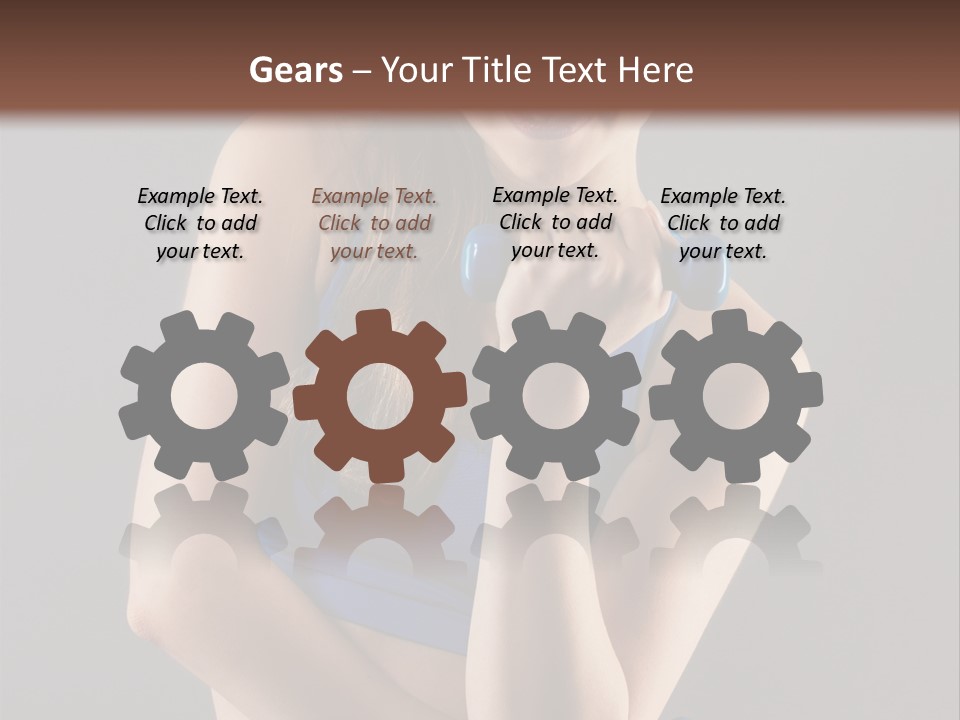 Gray Fit Recreation PowerPoint Template