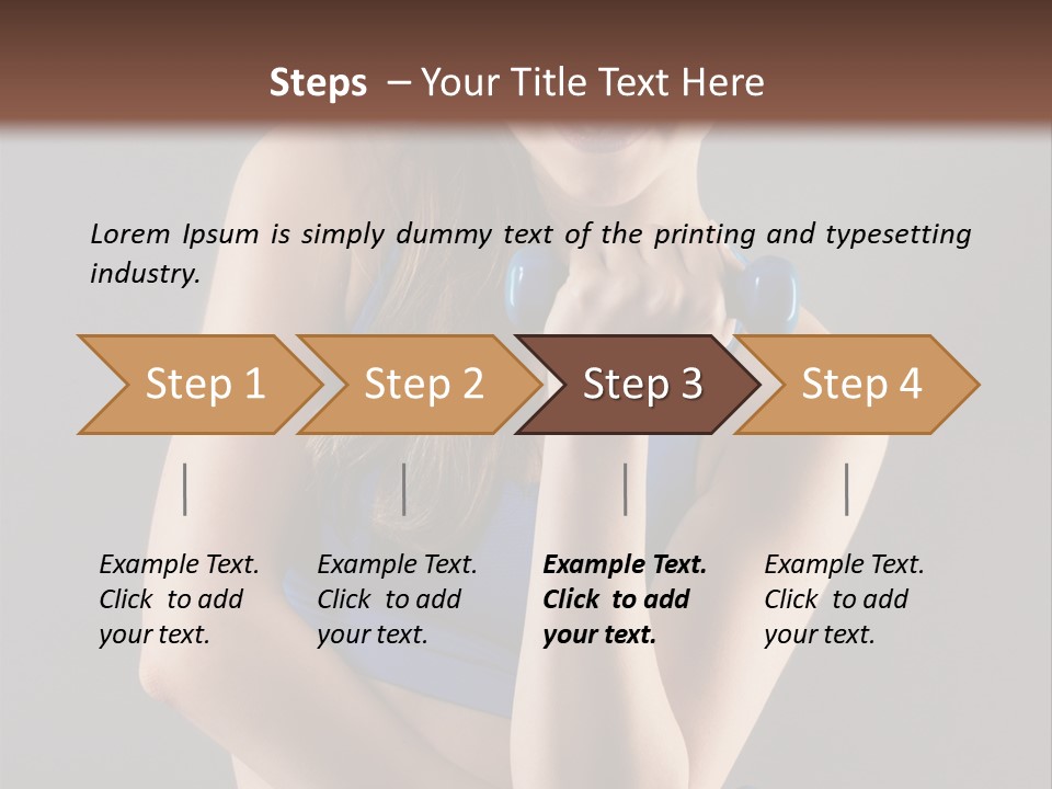 Gray Fit Recreation PowerPoint Template