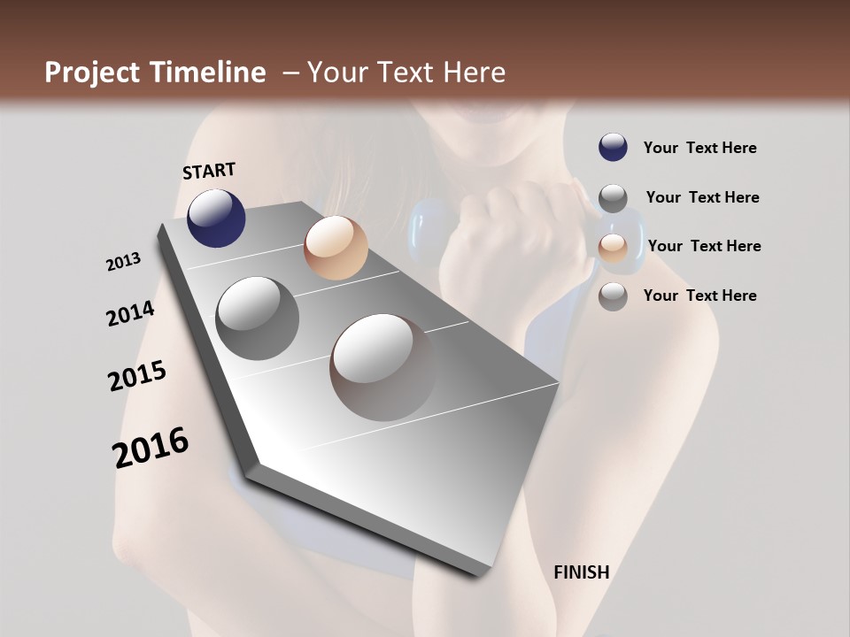Gray Fit Recreation PowerPoint Template