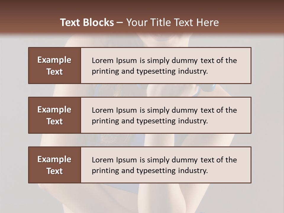 Gray Fit Recreation PowerPoint Template