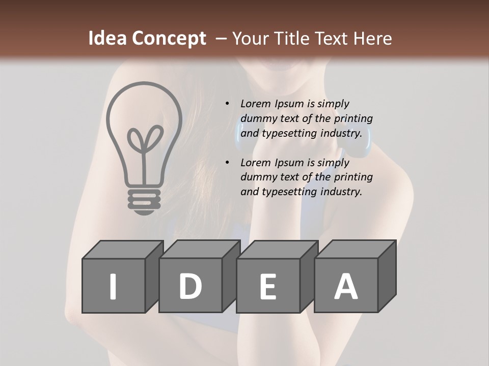 Gray Fit Recreation PowerPoint Template