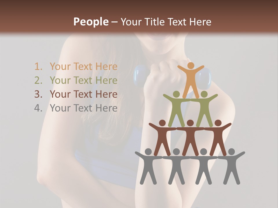 Gray Fit Recreation PowerPoint Template