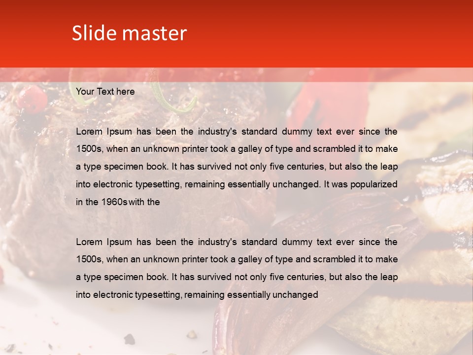 Preparation Garnish Surface PowerPoint Template