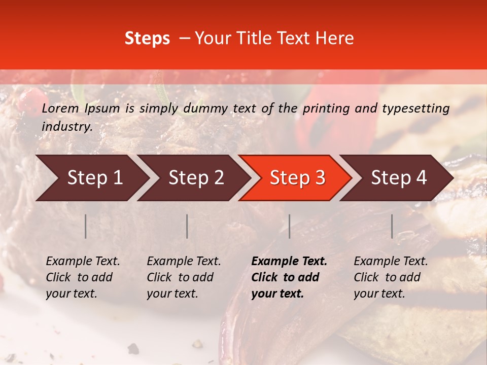 Preparation Garnish Surface PowerPoint Template