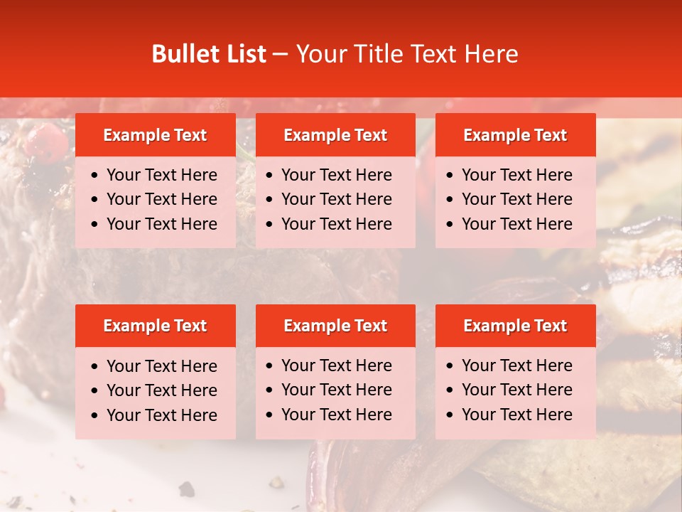 Preparation Garnish Surface PowerPoint Template