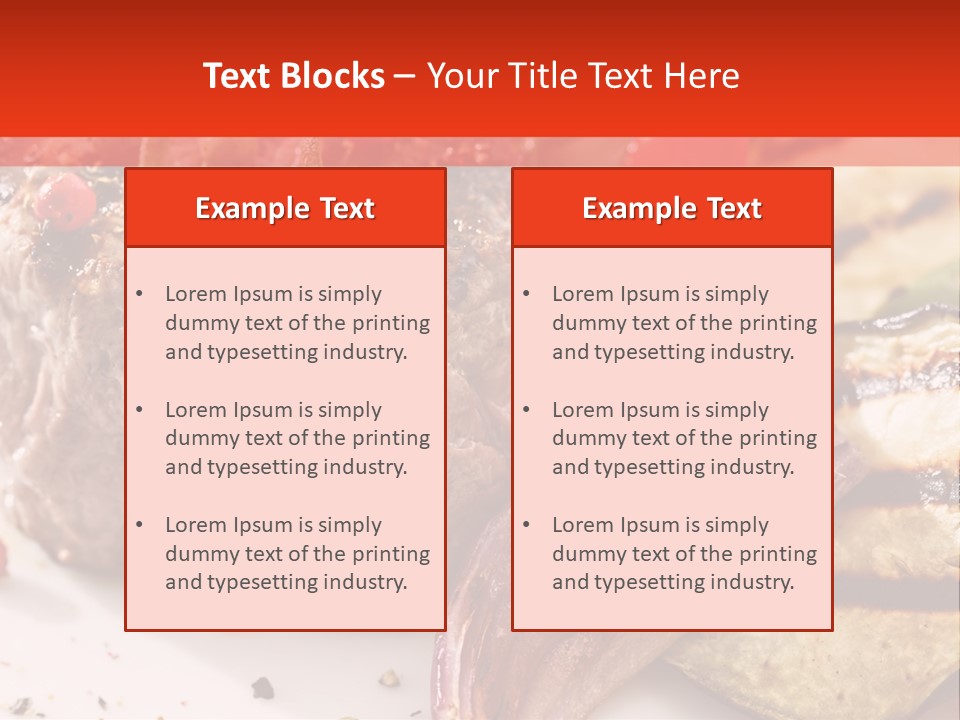 Preparation Garnish Surface PowerPoint Template