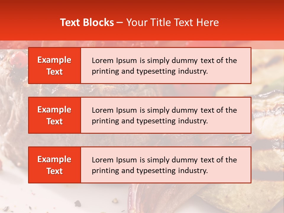 Preparation Garnish Surface PowerPoint Template