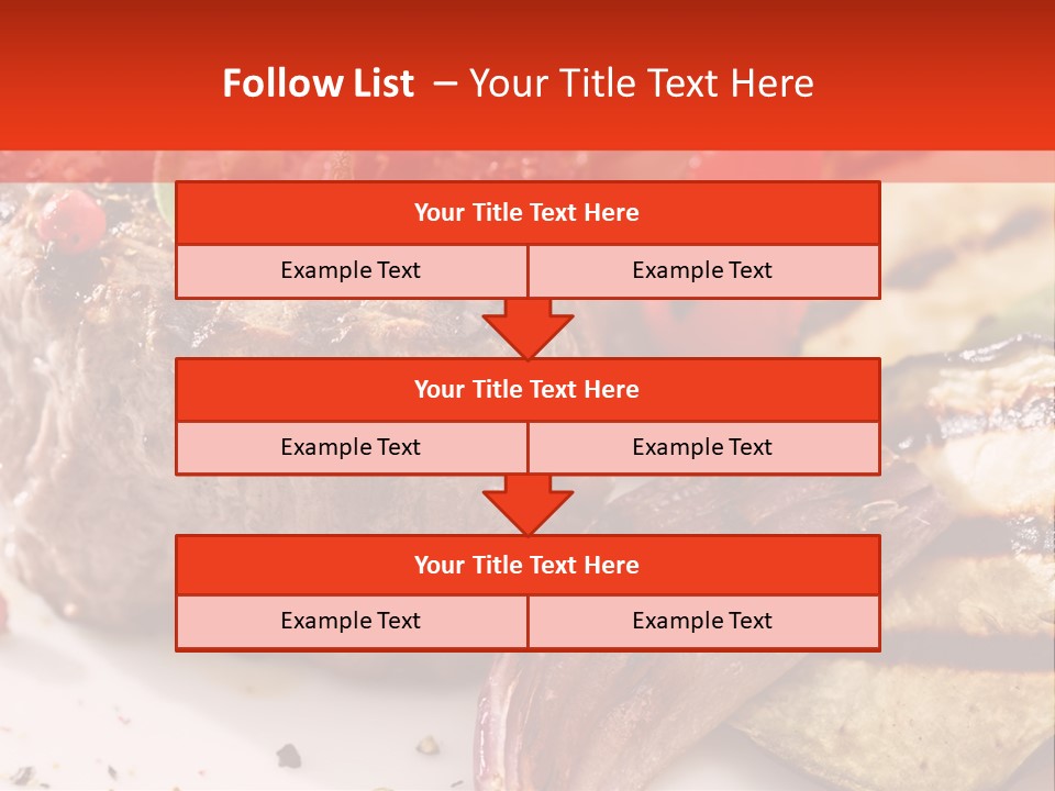 Preparation Garnish Surface PowerPoint Template