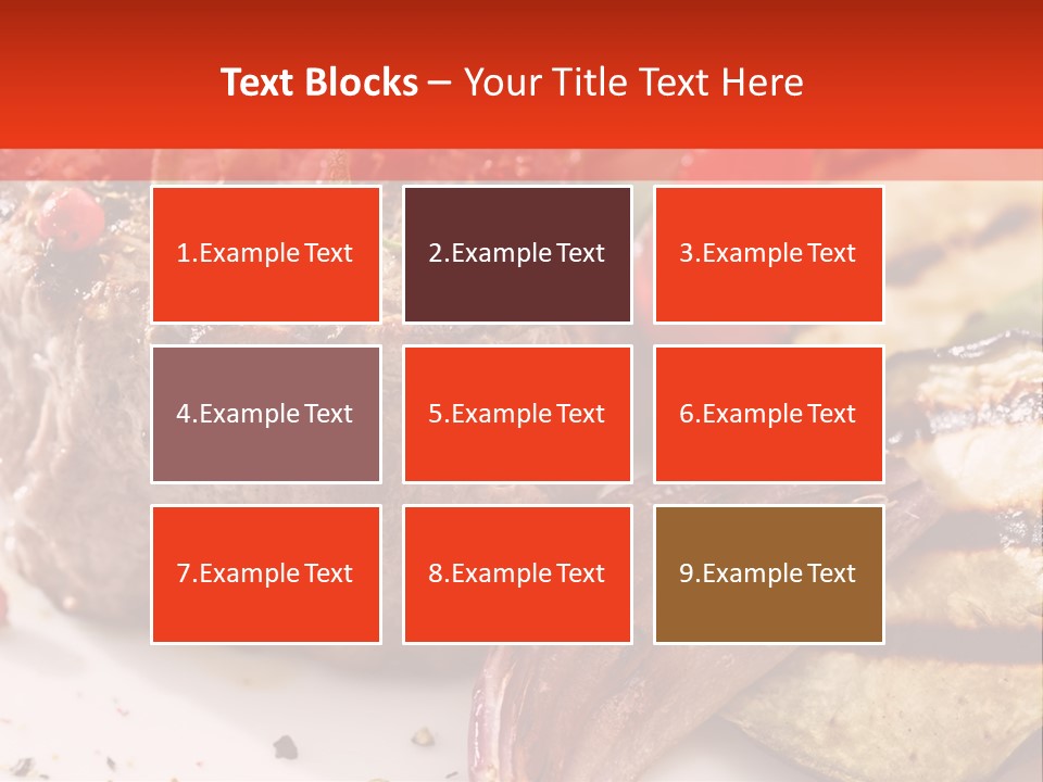 Preparation Garnish Surface PowerPoint Template