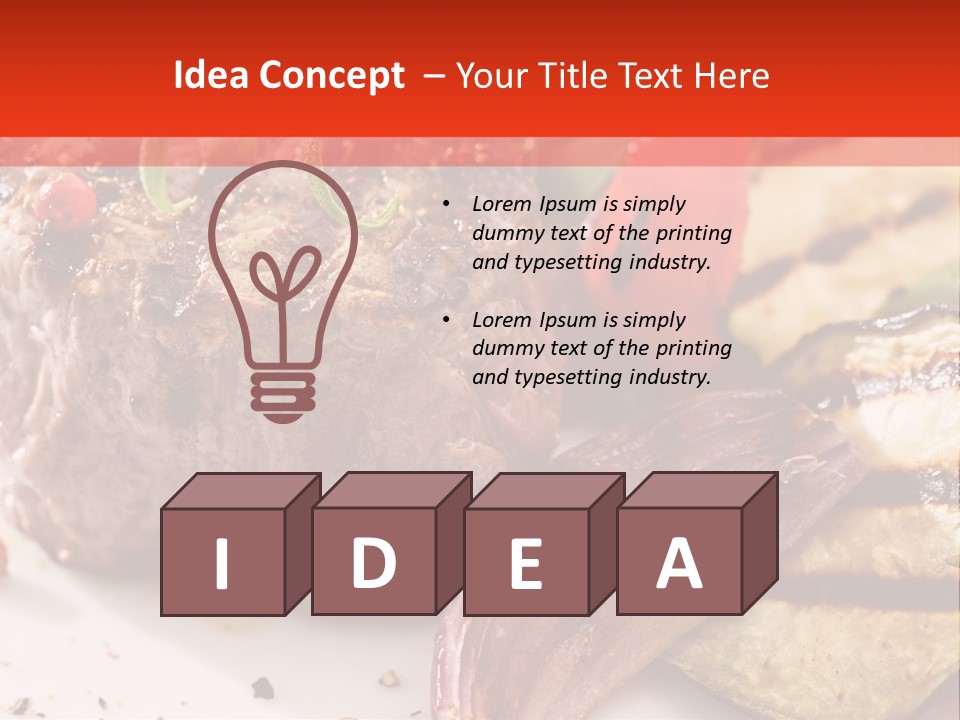 Preparation Garnish Surface PowerPoint Template