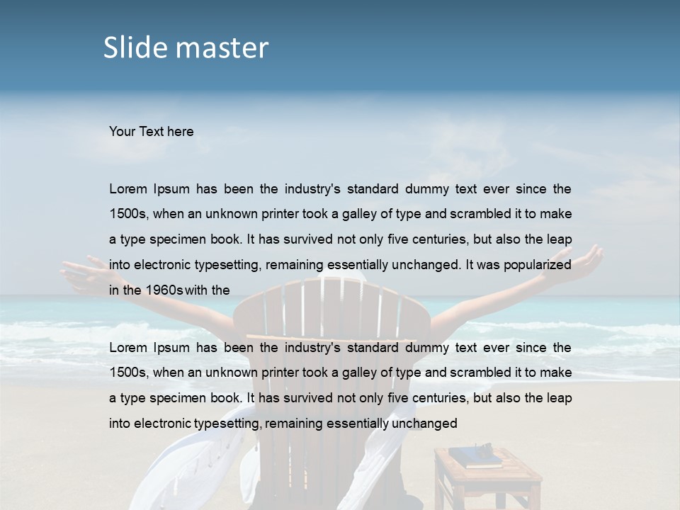 Sky Mountain Strange PowerPoint Template