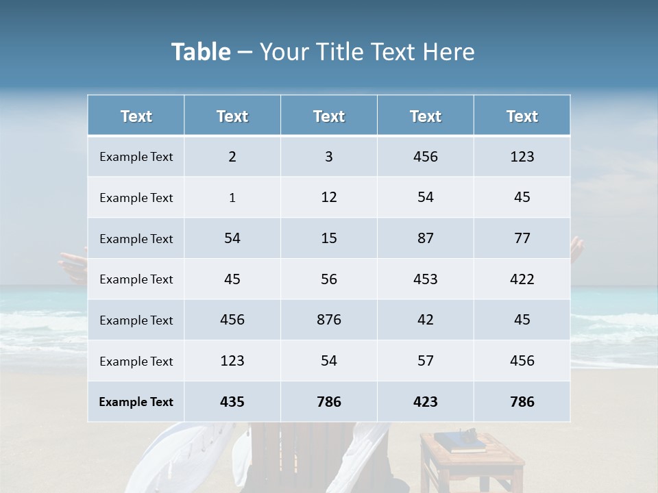 Sky Mountain Strange PowerPoint Template