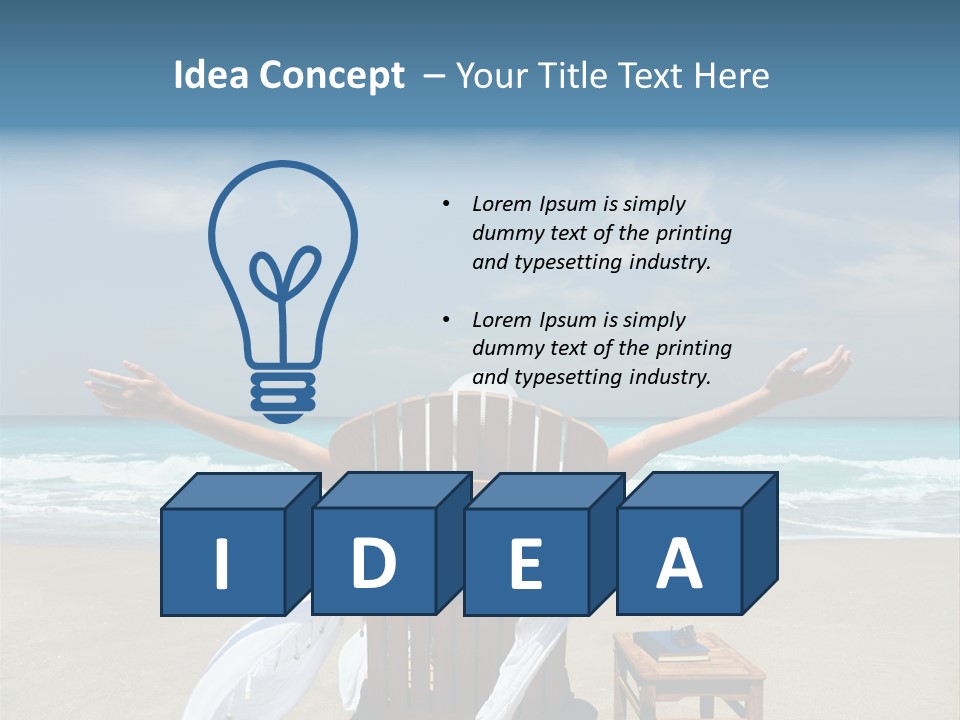 Sky Mountain Strange PowerPoint Template