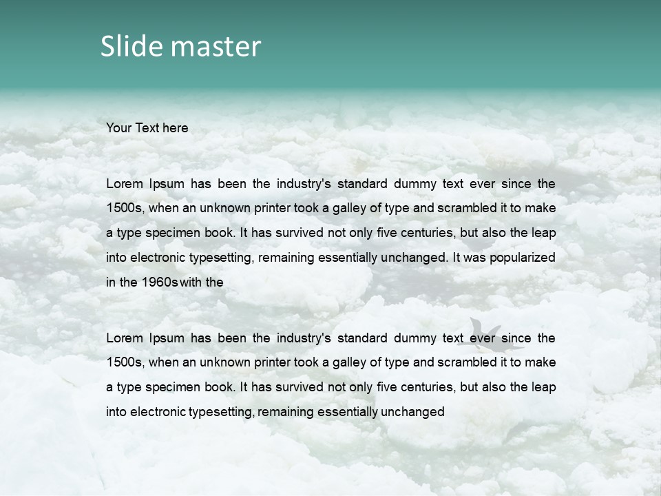 Sky Mountain Strange PowerPoint Template