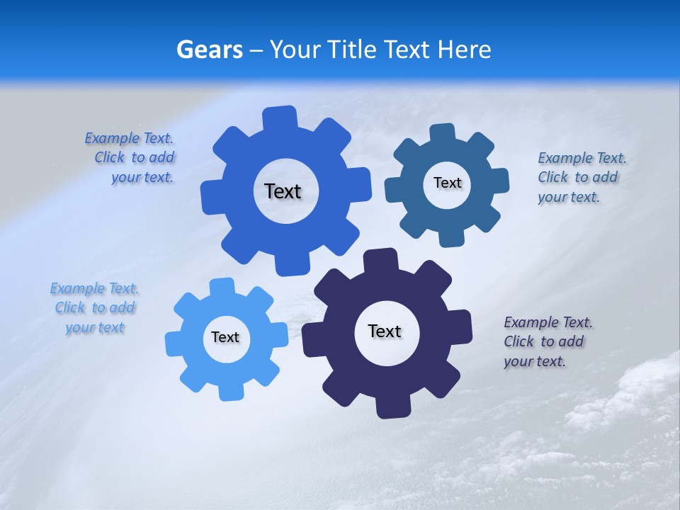 Tropical Space Monsoon PowerPoint Template