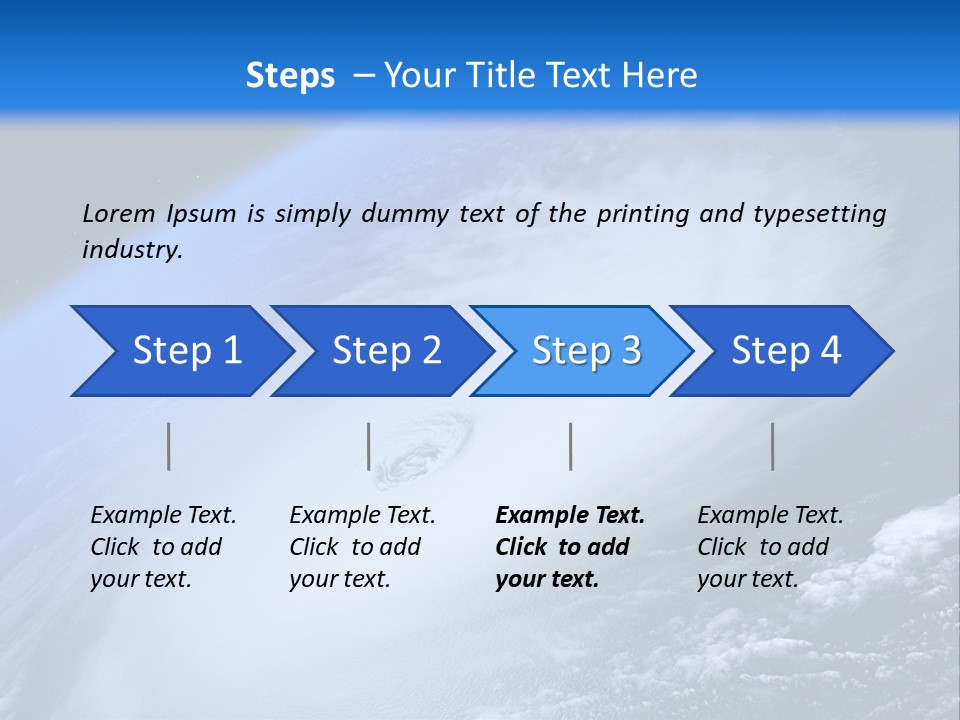 Tropical Space Monsoon PowerPoint Template