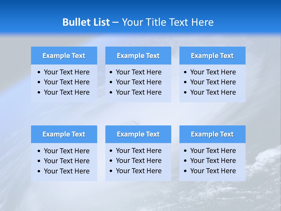 Tropical Space Monsoon PowerPoint Template