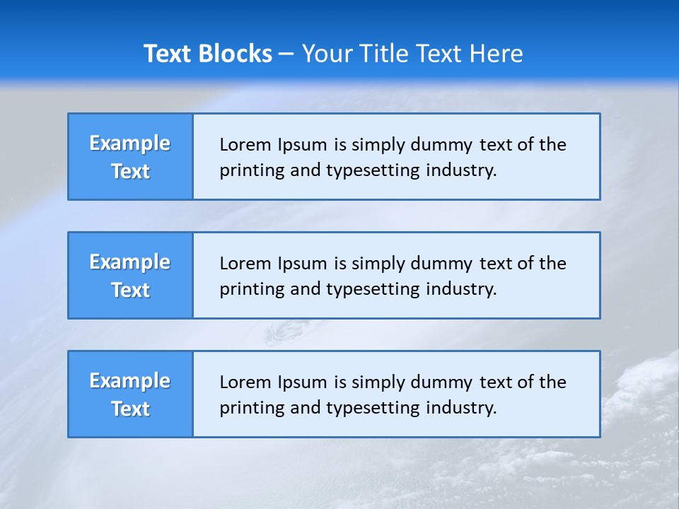 Tropical Space Monsoon PowerPoint Template