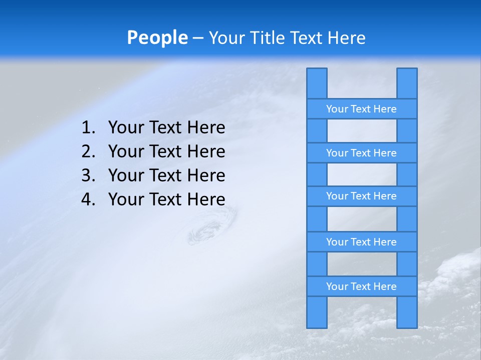 Tropical Space Monsoon PowerPoint Template
