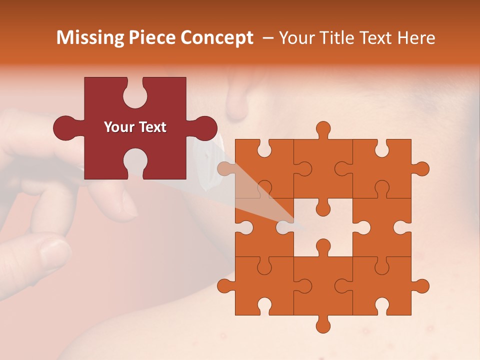 Torso Unwell Caucasian PowerPoint Template