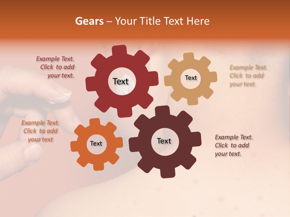 Torso Unwell Caucasian PowerPoint Template