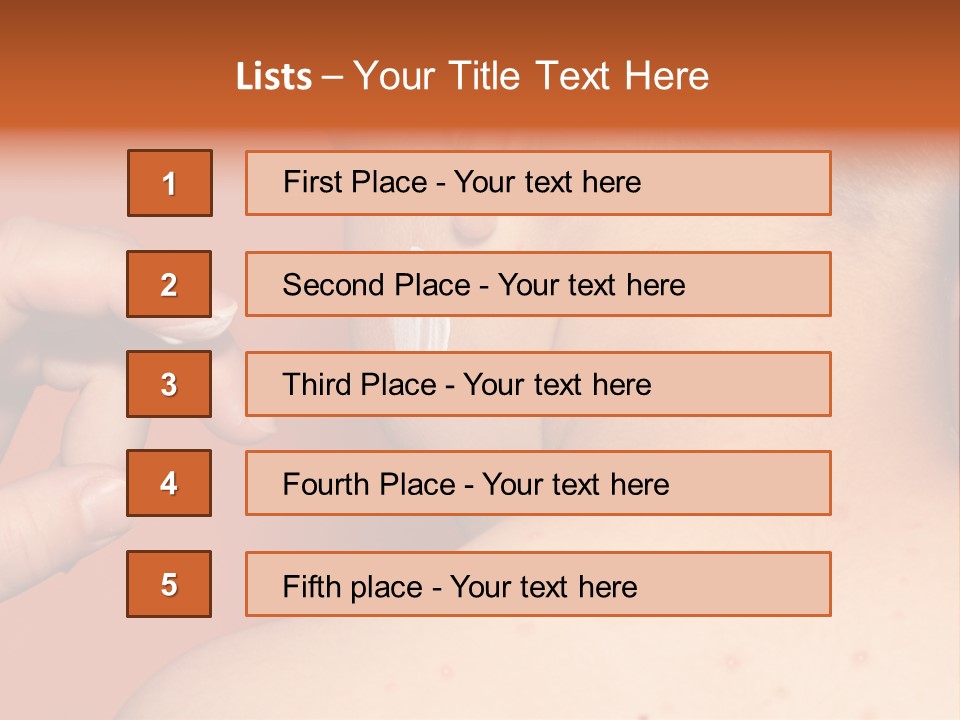 Torso Unwell Caucasian PowerPoint Template
