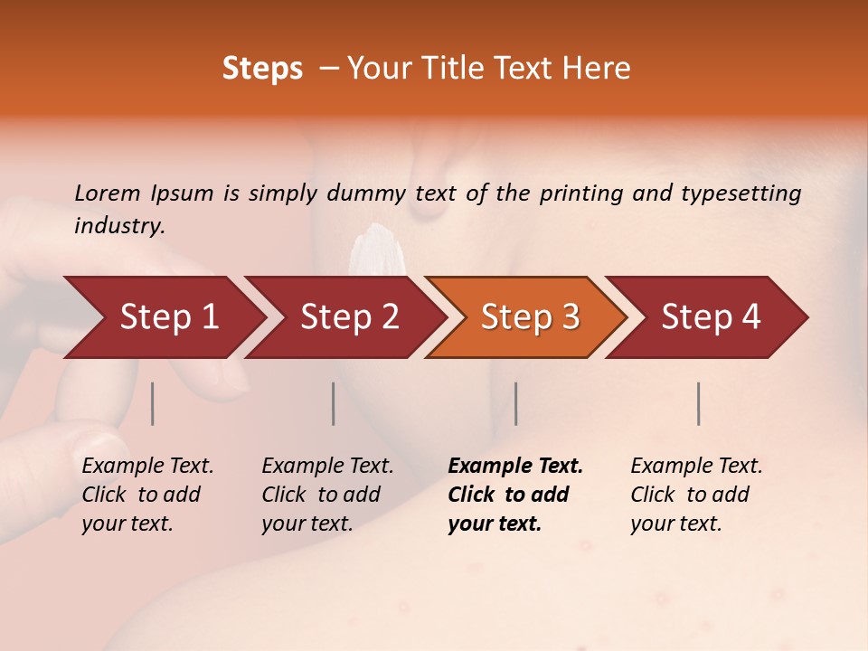 Torso Unwell Caucasian PowerPoint Template