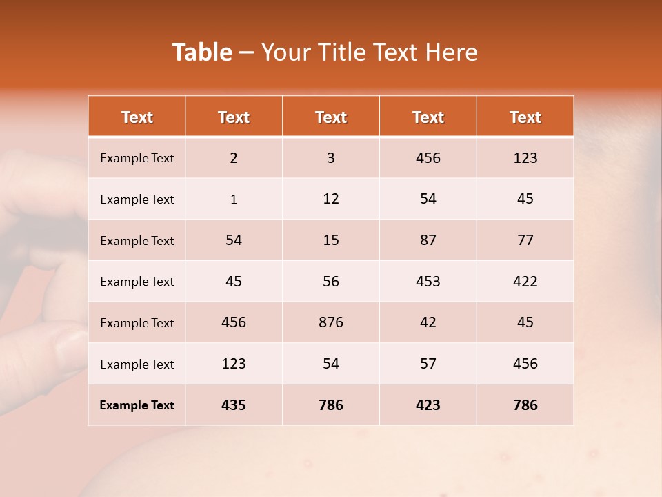 Torso Unwell Caucasian PowerPoint Template