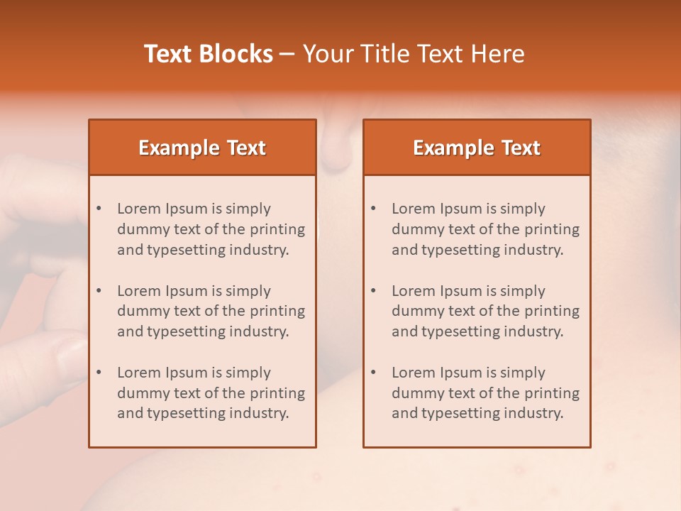 Torso Unwell Caucasian PowerPoint Template