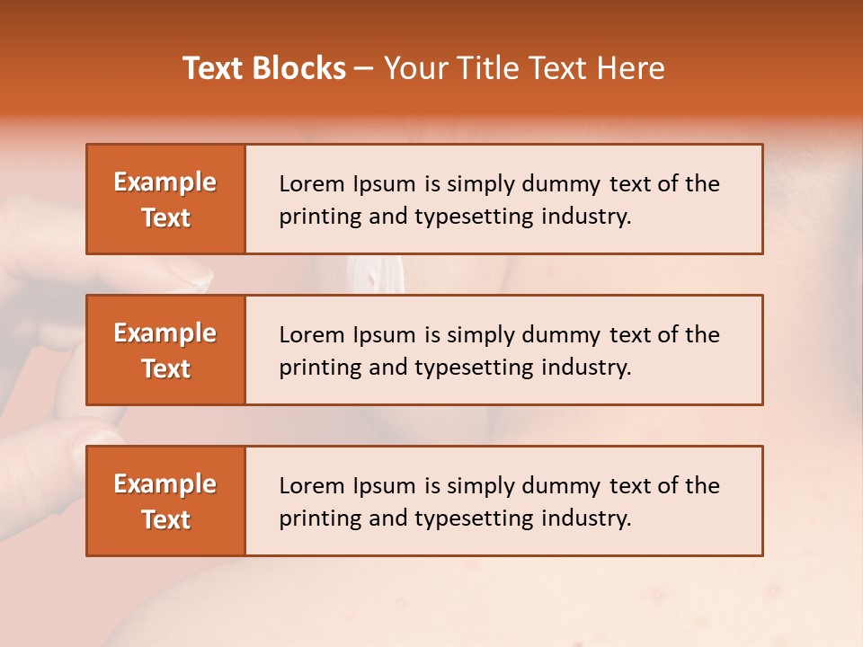 Torso Unwell Caucasian PowerPoint Template