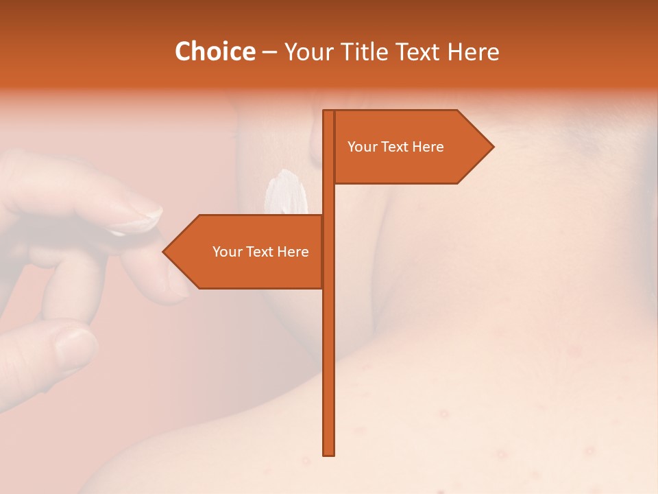 Torso Unwell Caucasian PowerPoint Template