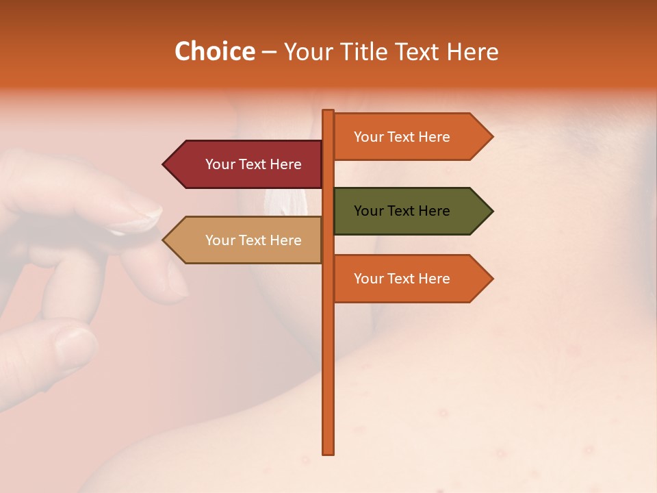 Torso Unwell Caucasian PowerPoint Template