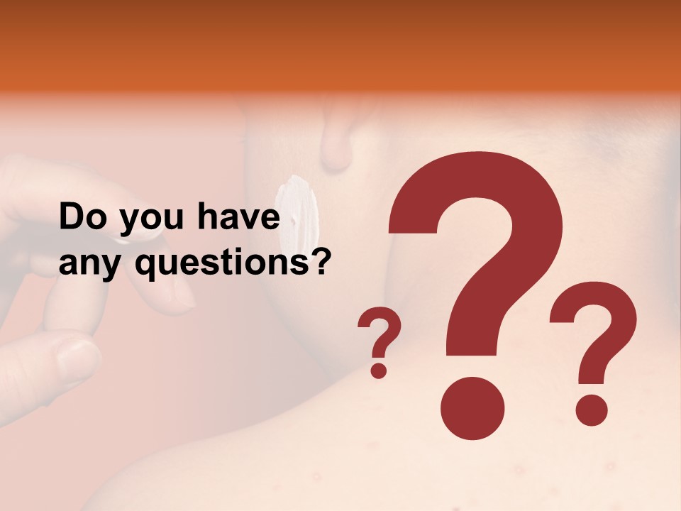 Torso Unwell Caucasian PowerPoint Template