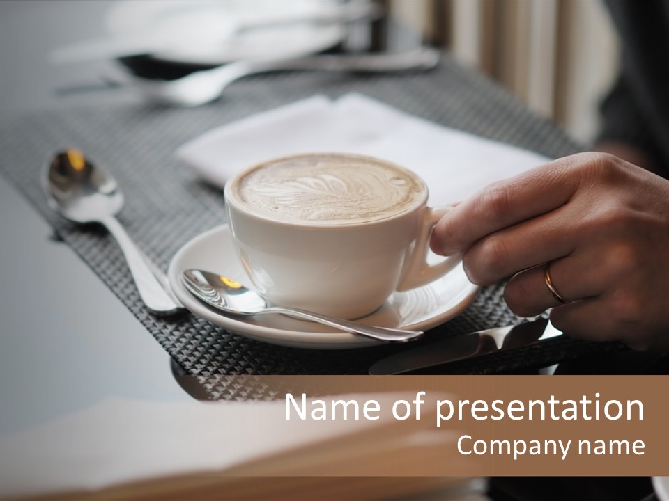 Aromatic Male Cafeteria PowerPoint Template