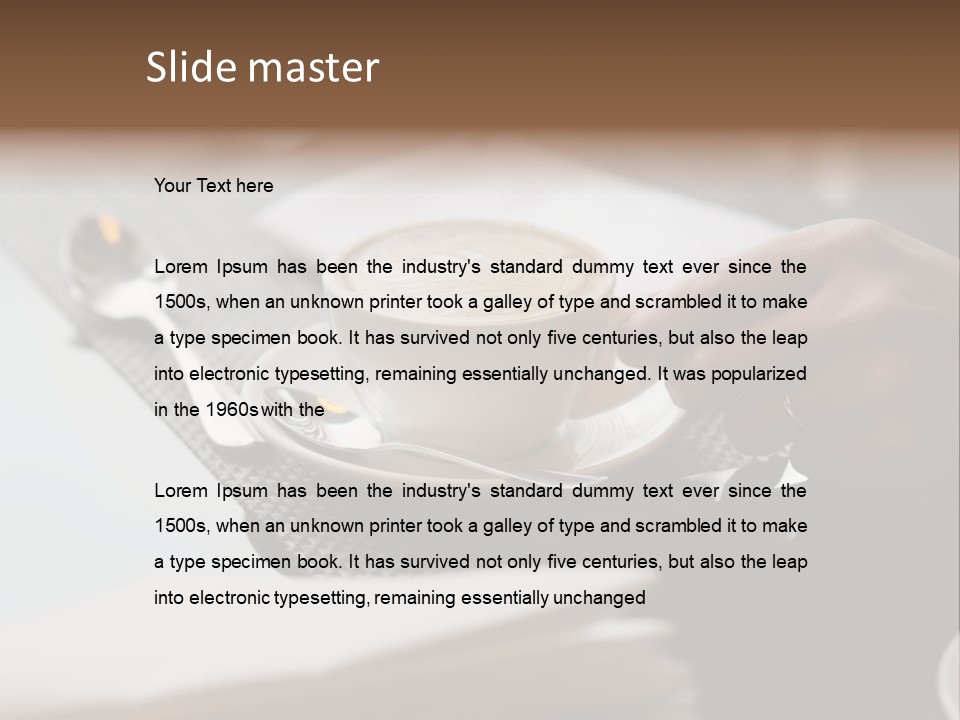 Aromatic Male Cafeteria PowerPoint Template