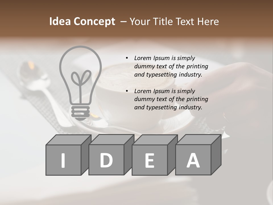 Aromatic Male Cafeteria PowerPoint Template