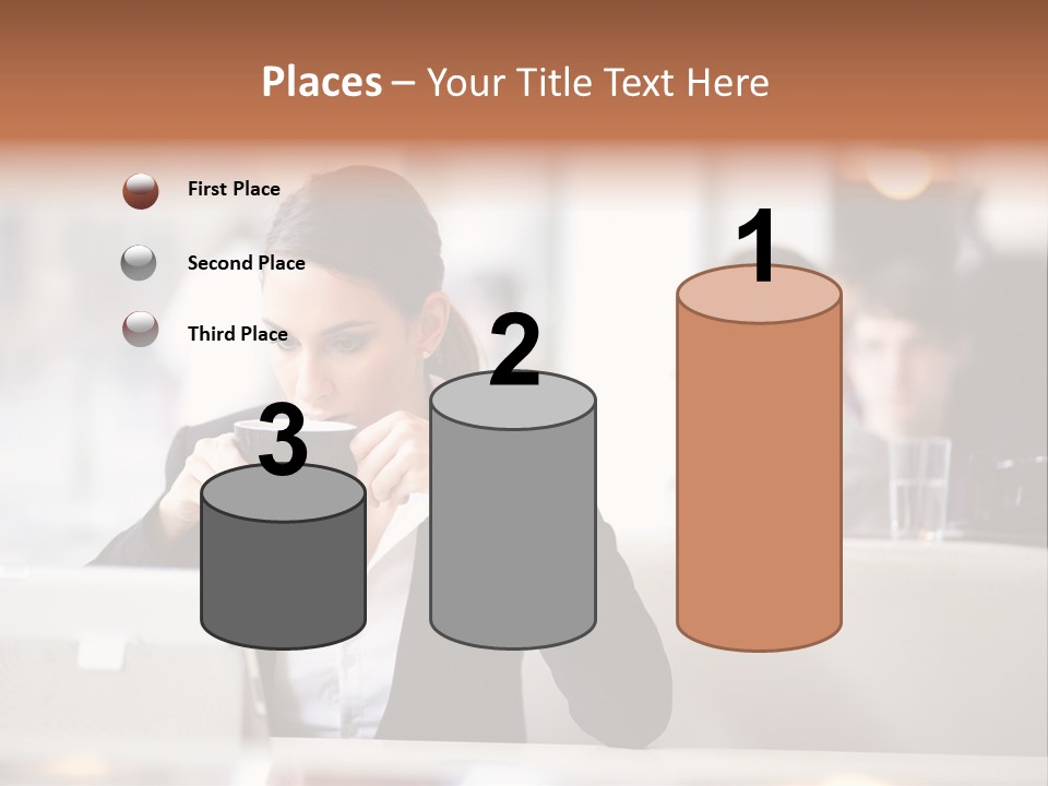 Female Businesswoman Candid PowerPoint Template