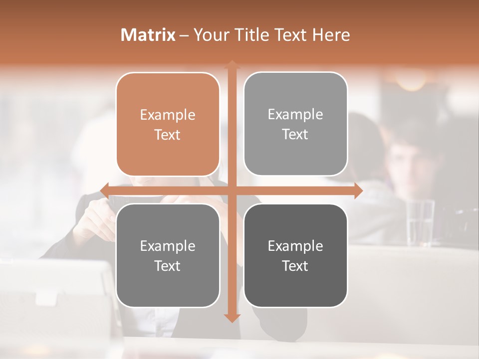 Female Businesswoman Candid PowerPoint Template