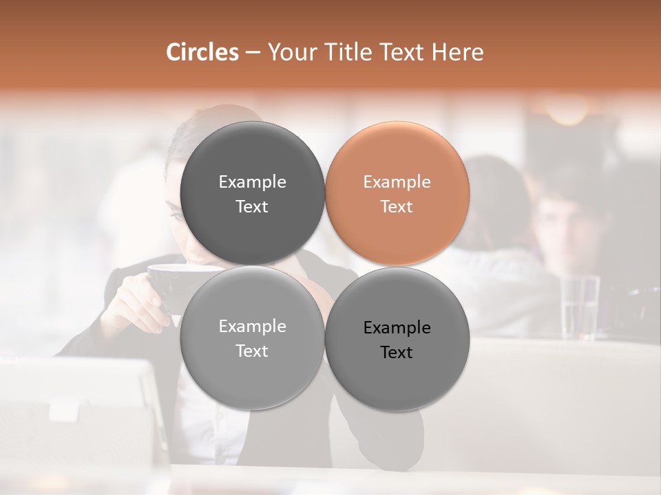 Female Businesswoman Candid PowerPoint Template