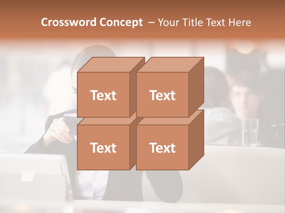 Female Businesswoman Candid PowerPoint Template