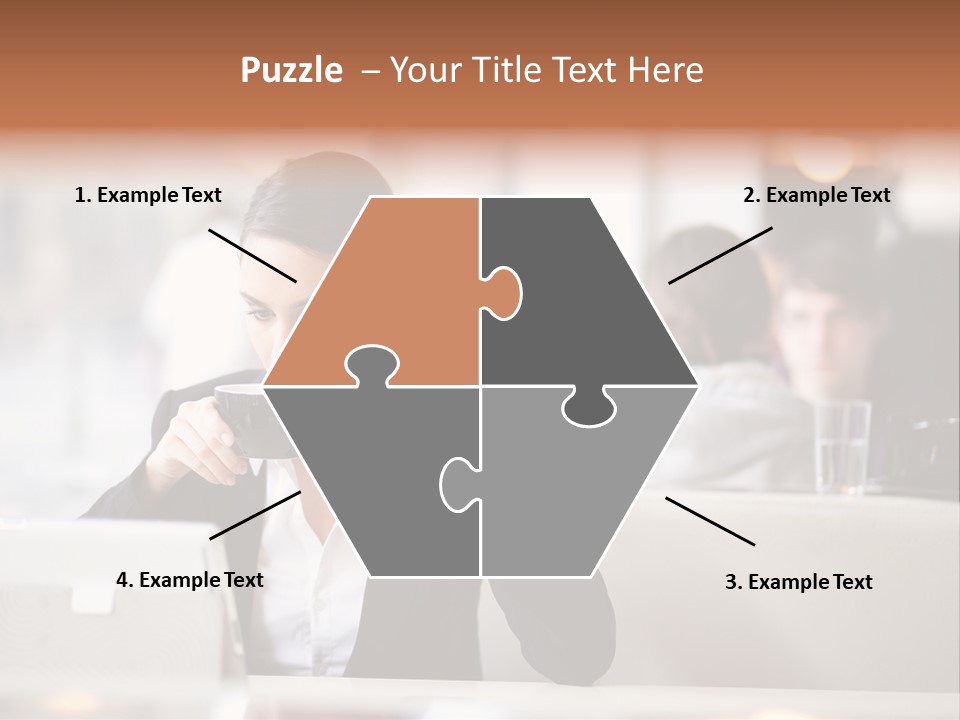 Female Businesswoman Candid PowerPoint Template