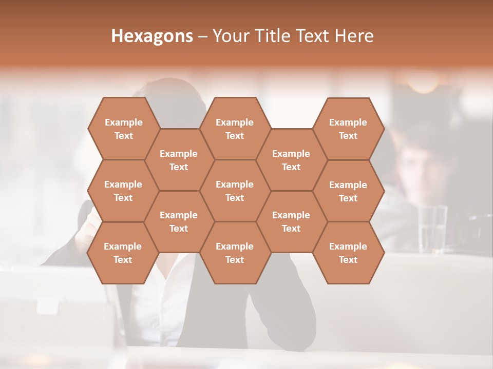 Female Businesswoman Candid PowerPoint Template