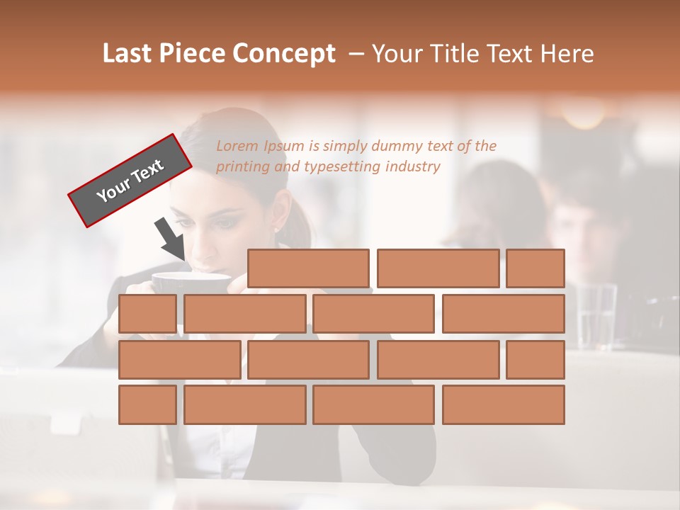 Female Businesswoman Candid PowerPoint Template