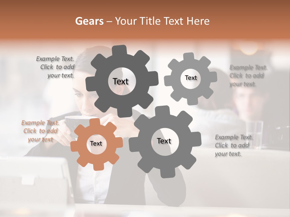 Female Businesswoman Candid PowerPoint Template