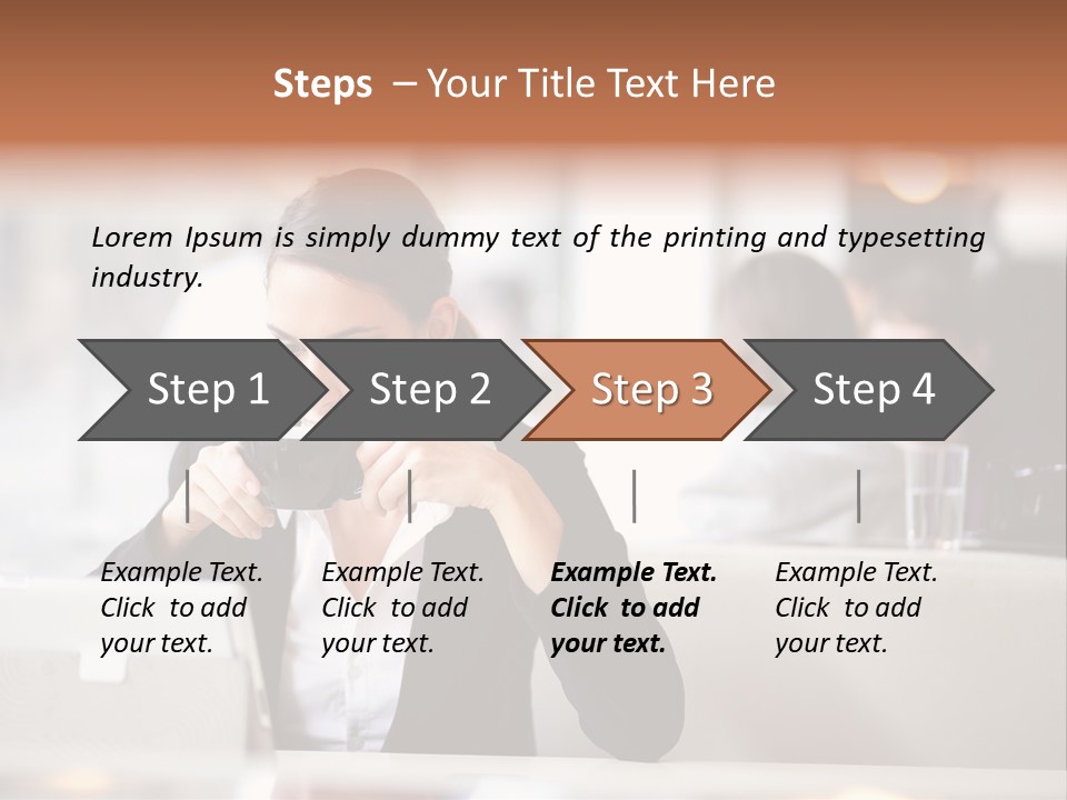 Female Businesswoman Candid PowerPoint Template