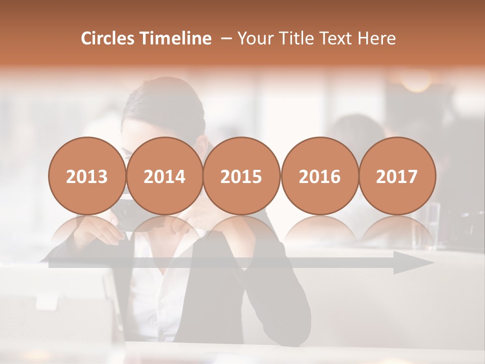 Female Businesswoman Candid PowerPoint Template