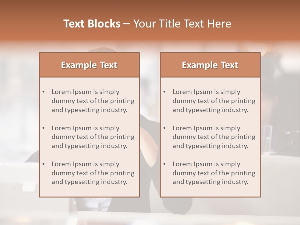 Female Businesswoman Candid PowerPoint Template