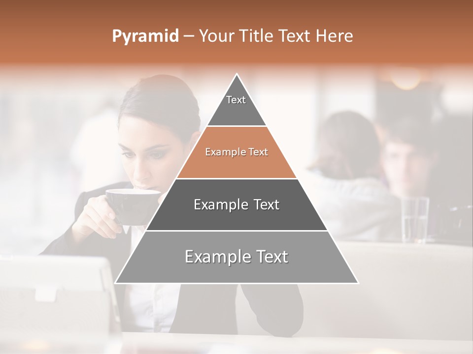 Female Businesswoman Candid PowerPoint Template