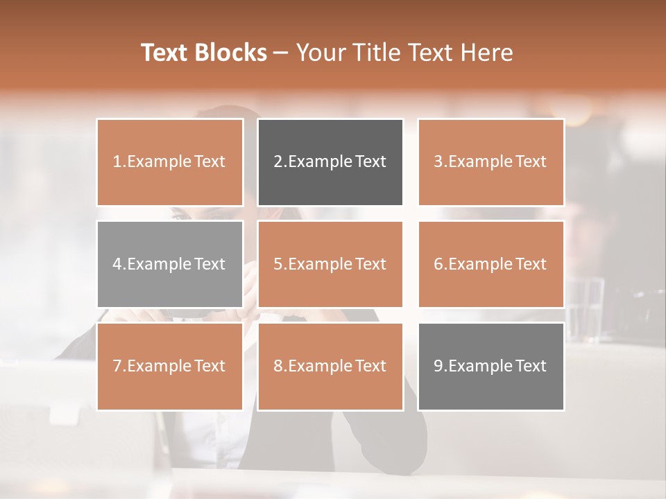 Female Businesswoman Candid PowerPoint Template